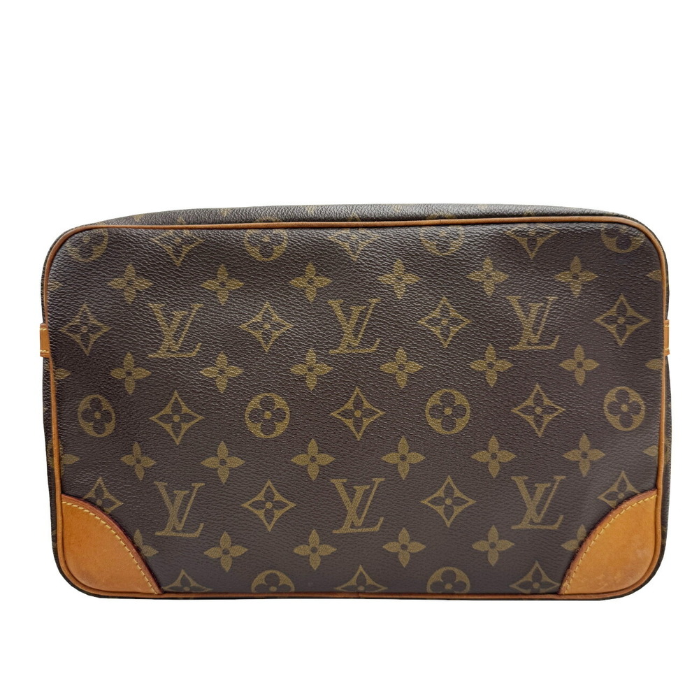LOUIS VUITTON Compiegne Monogram Canvas Brown Shoulder Bag LV
